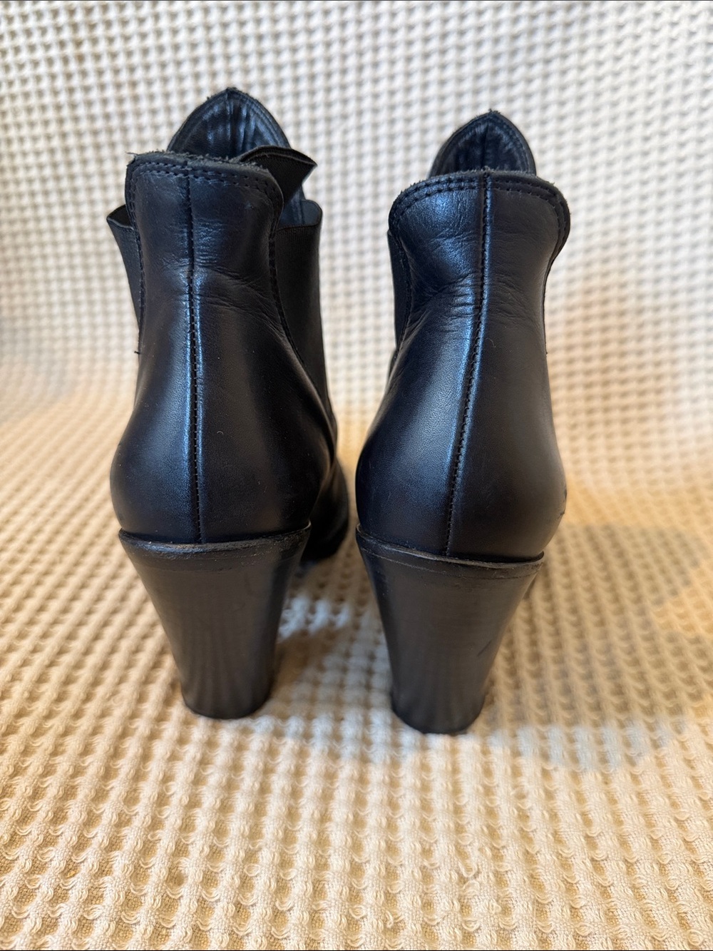 Acne Studios Star Boots EU 38 US 8 Black Heeled Boots Designer Luxury Shoes - Picture 5 of 7